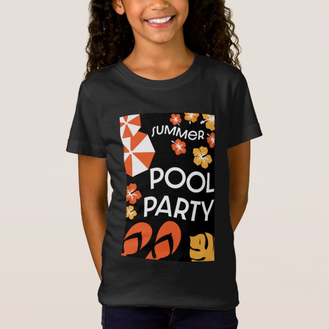 Summer Bassäng Party T-Shirt (Framsida)