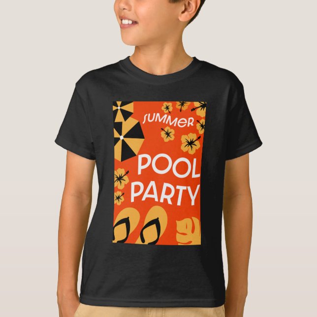 Summer Bassäng Party T-Shirt (Framsida)