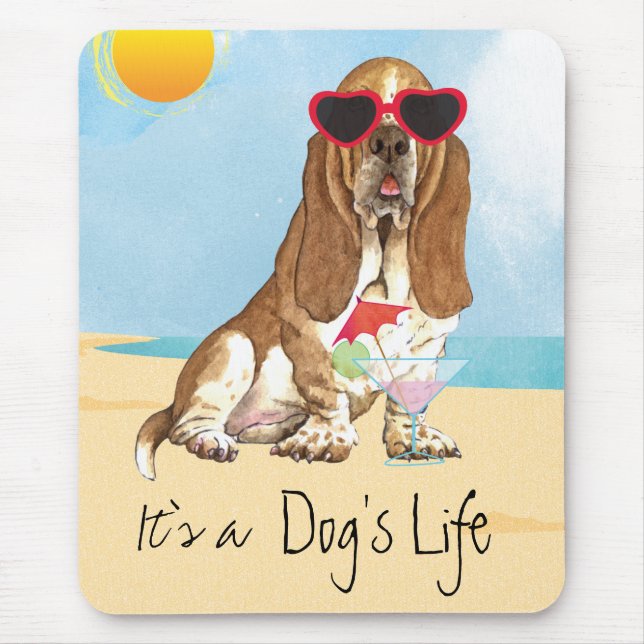 Summer Basset Hound Musmatta (Framsidan)