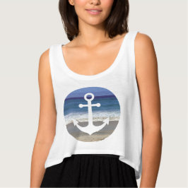 Summer Beach Anchor Tee Shirt