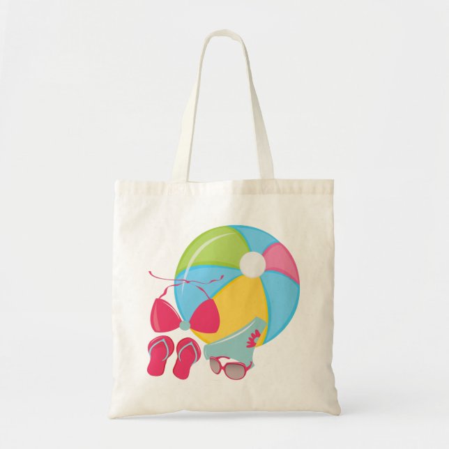 Summer Beach Bag Tygkasse (Framsidan)