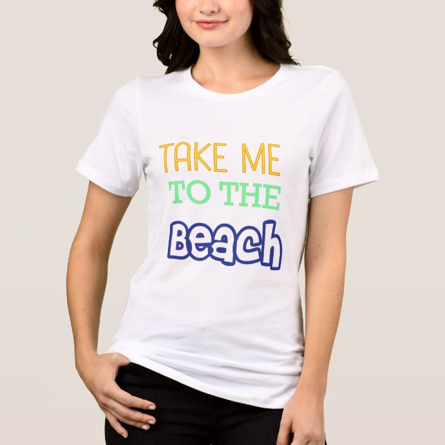 Summer Beach-citat T Shirt (Framsida)