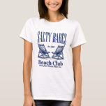 Summer Beach Club T-Shirt<br><div class="desc">Join the wave with our Salt Babes Beach Club T-Shirt — the ultimate summer tee for beach lovers, sun chasers, and coastal cuties. This fun and trendy t-shirt is perfect for lounging by the ocean, hitting beach bars, or road-tripping with your salty crew. With its playful coastal design and relaxed...</div>