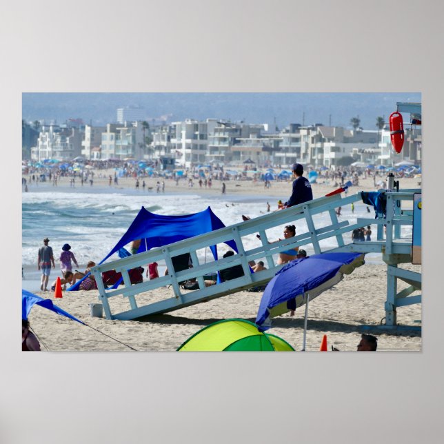 Summer Beach Day - Venedig Beach, CA Poster (Framsidan)