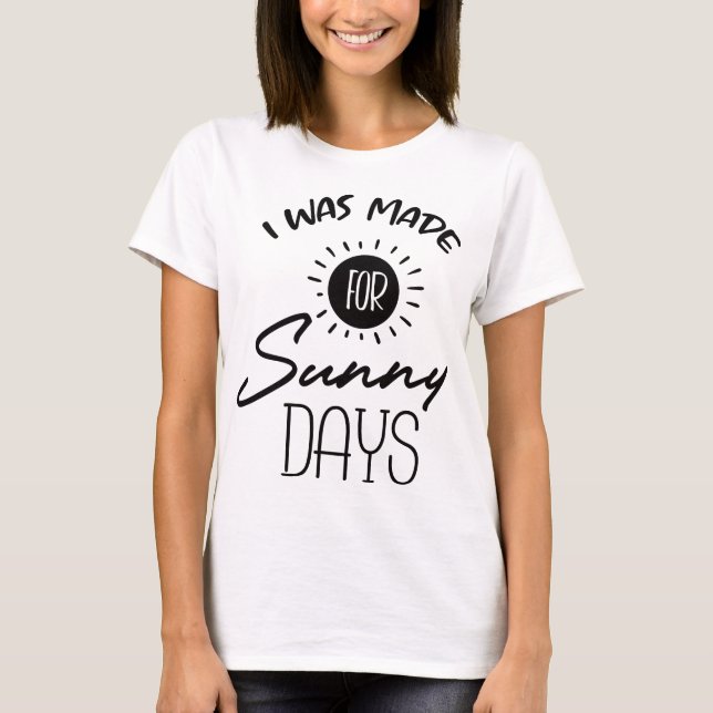 Summer Beach Design T Shirt (Framsida)