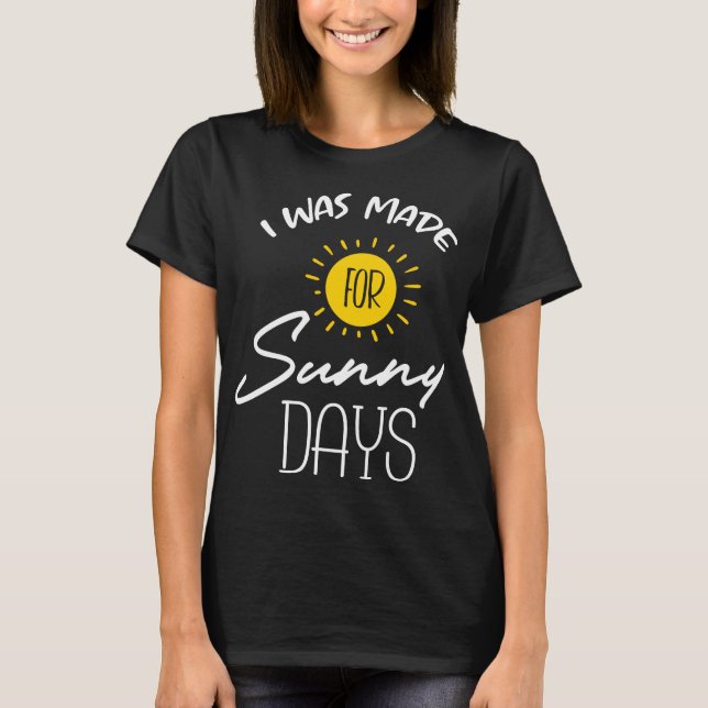 Summer Beach Design T Shirt (Framsida)
