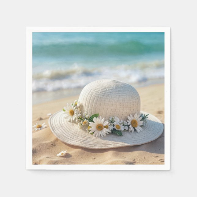 Summer Beach Hat Pappersservett (Framsidan)