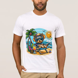 Summer Beach Manar Yorkshire Terrier T Shirt
