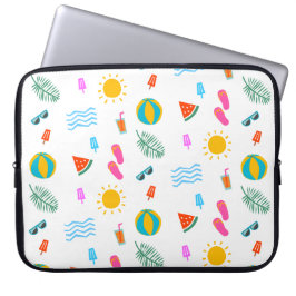 Summer Beach Mönster Electronics Bag Laptop Fodral