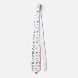 Summer Beach Mönster Neck Tie Slips