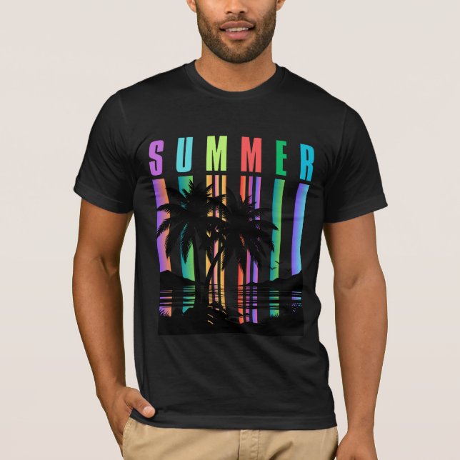 Summer Beach Paradise T-Shirt (Framsida)