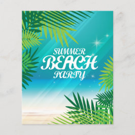 Summer Beach Party Flygblad