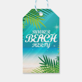 Summer Beach Party Presentetikett