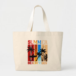 Summer Beach Vibes Jumbo Tygkasse