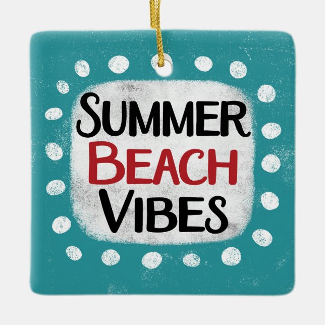 Summer Beach Vibes Ornament (Framsida)