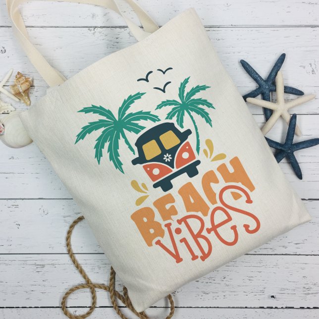 Summer Beach Vibes Tygkasse (Beach Vibes Tote Bag)