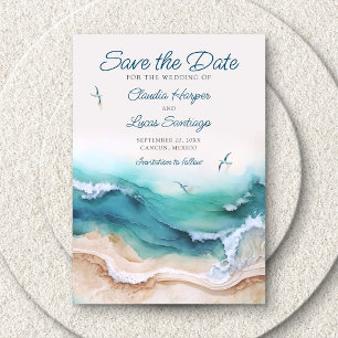 Summer Beach Wedding Spara Datumet