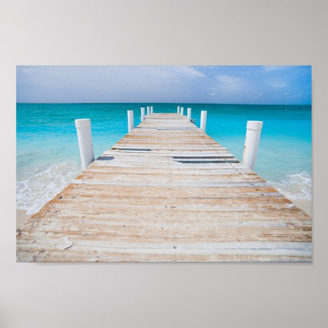 Summer Beachfront Jetty Poster (Framsidan)