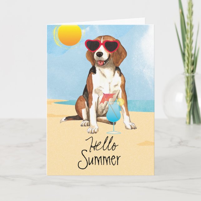 Summer Beagle Kort (Framsida)