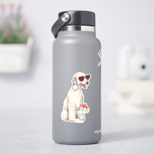 Summer Bedlington Terrier Vinyl Sticker Klistermärken