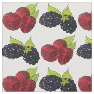 Summer Berries Raspberry Blackberry Berry Fruit Tyg