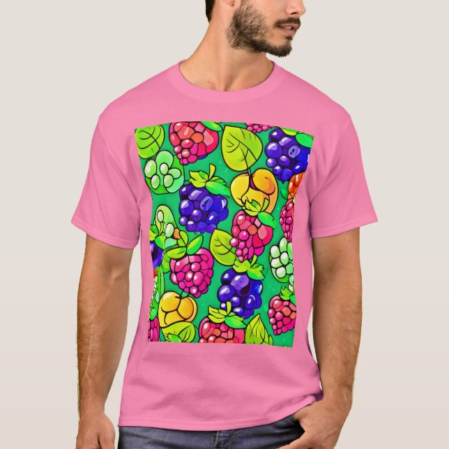Summer Berry Delight T Shirt (Framsida)