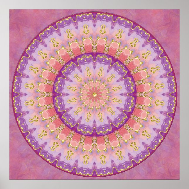 Summer Berry Mandala Poster (Framsidan)