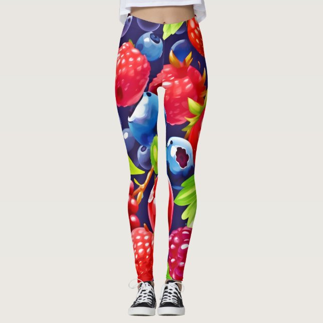 Summer Berry Medley Leggings (Framsida)
