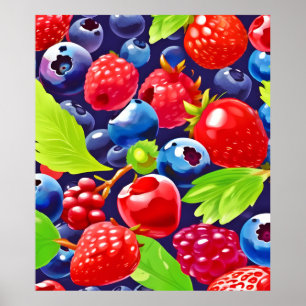 Summer Berry Medley Poster