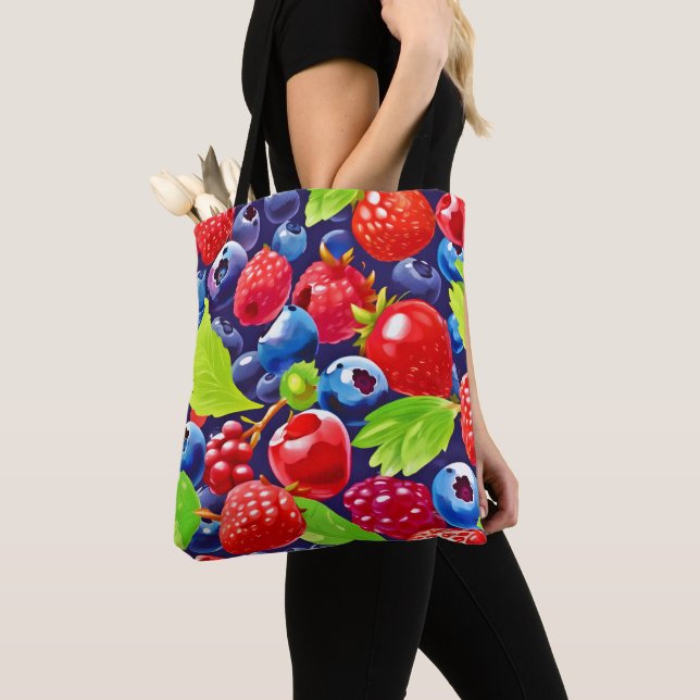 Summer Berry Medley Tygkasse (Närbild)