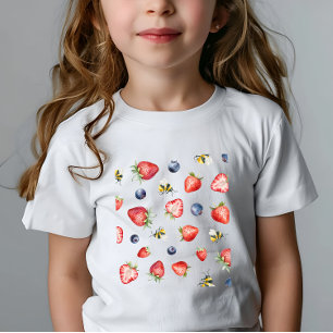 Summer Berry Sweet Watercolor Baby Shower T Shirt