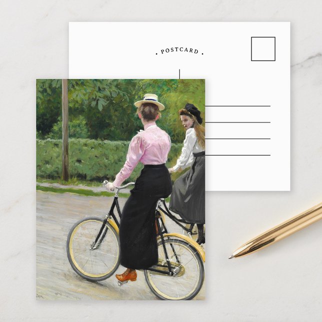 Summer Bike Ride | Paul Fischer Vykort (Skapare uppladdad)