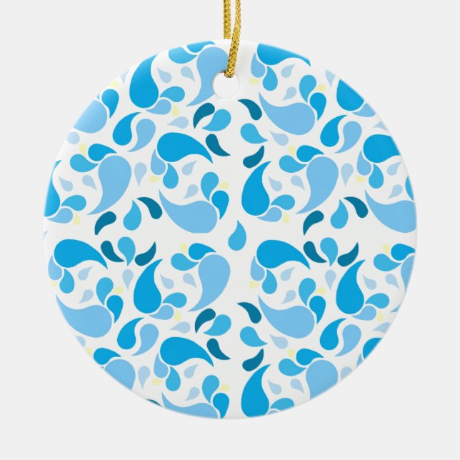 Summer Blues Ceramic Ornament (Framsidan)