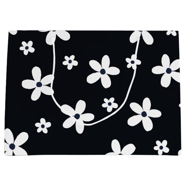 Summer Boho Black White Daisy Flowers (Framsidan)