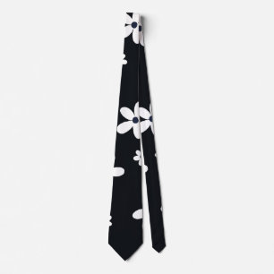 Summer Boho Black White Daisy Flowers Slips