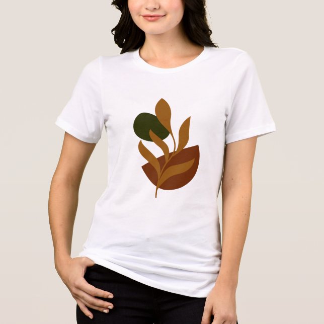 Summer Boho Minimalist Style  Women's T Shirt (Framsida)