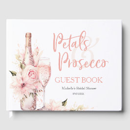 Summer Boho Petals och Prosecco Guest Bok
