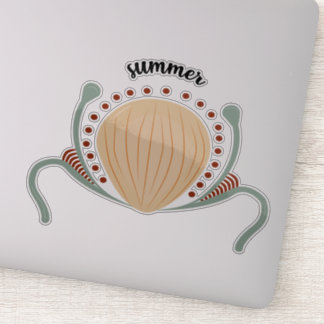 Summer Boho Snäcka Klistermärken