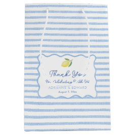 Summer Boho Vågigt Line Lemon Bröllop Tack