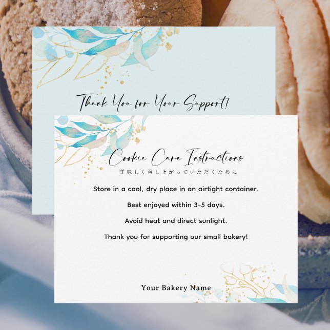 Summer Botanical Farmers Market Cookie Care Tack Kort (Skapare uppladdad)