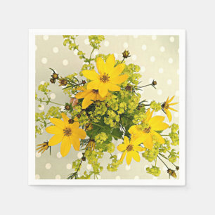 Summer Bouquet, Sunshine Gula blommor Pappersservett