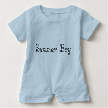 Summer Boy Typography Baby Romper