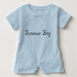 Summer Boy Typography Baby Romper Tröja