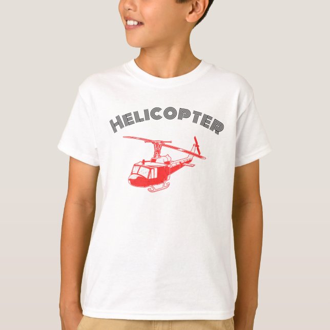Summer Boys Helicopter T Shirt (Framsida)