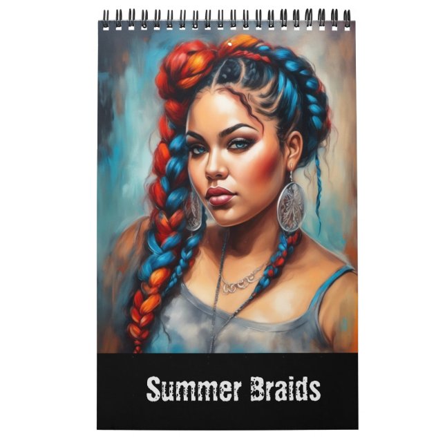 Summer Braids Fantasy Modern Art Calendar Kalender (Omslag)