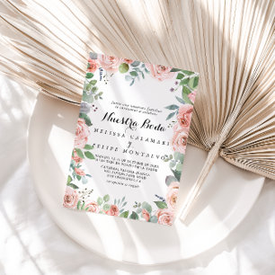 Summer Breeze Blommigt Nuestra Boda Bröllop Inbjudningar