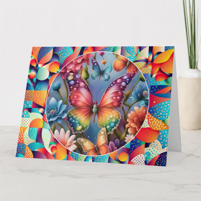 Summer Butterflies Kort (Framsida)