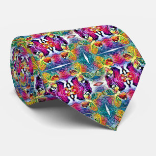 Summer Butterfly Neck Tie Slips