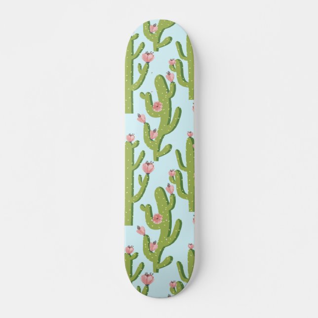 Summer Cactus Mini Skateboard Bräda 18,5 Cm (Framsida)