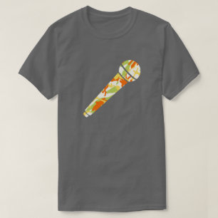 Summer Camo Mönster Microphone T Shirt